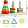2284 *Rainbow Three Column Tower* (22.5 x 7 cm.) 2 Diferentes – Modelo TRIÁNGULO