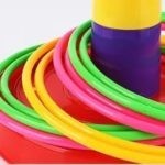 0480 *Aros de Colores p/Lanzar* (13 cm.) 10 Pcs.