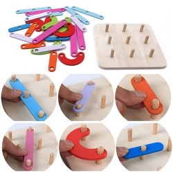 0084 *Tablero Digital Montessori p/Formar Letras* (20×18 cm.) 27 Pcs.