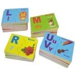 9604 *Match Ilustrado d/Madera LETRAS Mayúsculas y Minúsculas* (19.5×13.5 cm.) 48 Pcs.