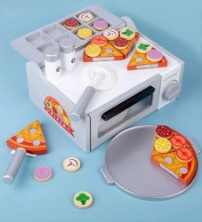 8444 *Horno de Pizza Magnética en Madera* (25.5×19.7×11.5 cm.) 30 Pcs.