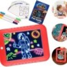 0496 Magic Pad (25.5×19.5 cm.) 3 Plumones Dobles+Borrador+Base Negra+30 Plantillas d/Ejercicios+Instructivo