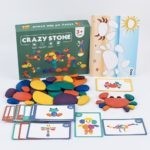 8644 *Crazy Stone/ Piedras Creativas* (21x27x6 cm.) 10 Tab.y 20 Tarjetas Dbles.+38 Piedras.