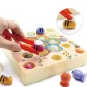 8684 *Juego Magnético d/Pesca 2 en 1* (18x18x3.8 cm.) Tablero+12 Peces+7 Abejas+ Caña+Pinzas.