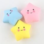 0460 *Estrella Squishy* (10×9 cm.) 3 Colores Diferentes.