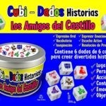 MD702 *Dados p/ Crear Historias: AMIGOS DEL CASTILLO* Estuche Metálico ( 9×6 cm.) c/6 Dados (18 mm.)