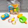 6474 *Sonajas Baby Rattles* (17×22 cm.) 3 Pcs.