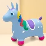 0187 *UNICORNIO Montable con Sonido y Luz* (60×42 cm.) 5 Colores Diferentes.