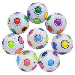 0400 *Rainbow Ball Giratoria* (7 cm.) 2 Colores Diferentes.