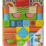 0426 *Blocks d/Construcción Impresos en Madera Gruesa* (23.5x 20x 4 cm.) 38 Pcs.