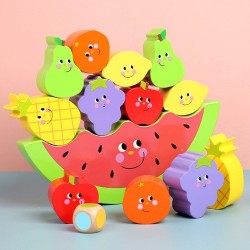 9094 *Frutas Juego de Balanza* (22.5×20 cm.) 13 Frutas+Dado.