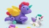 0368 *Unicornio de Cuerda c/Luz* (11×9.5 cm.) 1 Pca.