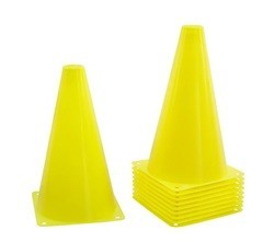 5210 *CONO PLÁSTICO GRANDE Deportivo AMARILLO* (25 cm.) 1 Pca.
