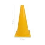 5210 *CONO PLÁSTICO GRANDE Deportivo AMARILLO* (25 cm.) 1 Pca.