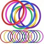 3009 *Aros Rítmicos de Plástico Sólido* (25 cm.) 6 Pcs.