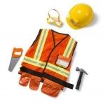 14837 *Disfraz de Obrero de Construcción* (3-6 Años) 5 Accesorios.