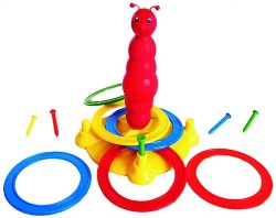 2037 *Gusano Feliz & Aros* (25 cm.) 5 Juegos.