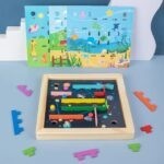 6944 *Tablero Laberinto Intercambiable* (20×20 cm.) 4Tableros Dobles+20 Pcs.