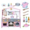 9122 *COCINA Y CENTRO DE LAVADO ROSA* (62×72 cm.) +12 Accesorios.
