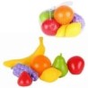 0237 *FRUTAS Y VEGETALES de Plástico e/Red* (15×15 cm.) 9 Piezas.