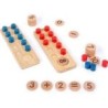 7134 *Tablero Digital Montessori Números al 10* (25×17 cm.) 2 Tableros+43 Pcs.