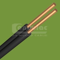 CABLE DUPLEX TIPO POT Y/O SPT DE 2 CONDUCTORES CAL. 18 AWG, BLANCO CONDULAC