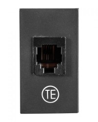 TOMA TELEFONICA RJ11 6 HILOS NEGRO | BETA | ESTEVEZ