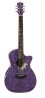 Guitarra Electroacustica Luna Flora Passionflower Purpura (FLO PF QM)