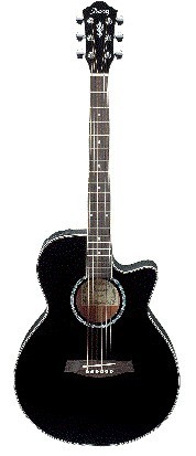 Guitarra Electroacustica Ibanez Negra (AEG10E-BK)