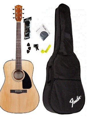 Paquete Guitarra Acustica Fender (DG-8S)