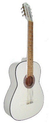 Guitarra Acustica Gilb 3/4 Tercerola Blanca
