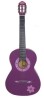 Guitarra Acustica La Española Morada Con Flores