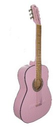 Guitarra Acustica Gilb 3/4 Tercerola Rosa