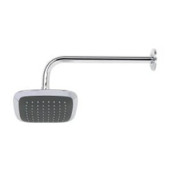 REGADERA CUADRADA, PLÁSTICA, 6″, CON BRAZO, AERO