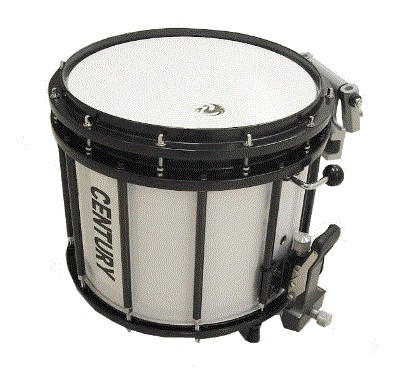 Tarola de Marcha Profesional Doble Tarola Blanco con Parche Century...
