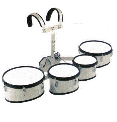 Multitenor 4 Tambores con Arnes Blanco Extreme (EXMT008)