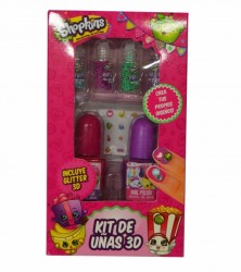 Kit de Uñas 3D - Shopkins