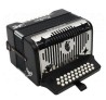 Acordeon de Botones Hohner Panther Negro Sol / Fa
