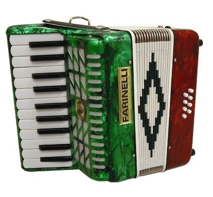 Acordeon de Teclas Farinelli con 22 Teclas Varios Colores (22K8BS)