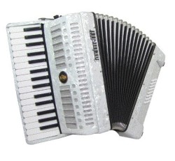 Acordeon de teclas Farinelli blanco (1306-IW)