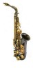 Saxofon Alto Silvertone Mib Negro con Llaves Doradas (SLSX019)