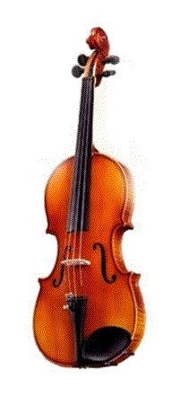 Violin Estudiante Painting Flame Rayas Cremona con Arco y Estuche (...