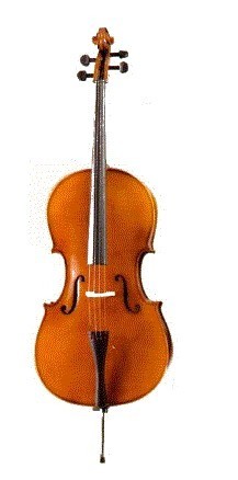 Violoncello Cremona Madera Natural Estudiante con Arco y Funda (CR 03)