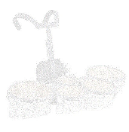 Multitenor 5 Tambores Profesional con Arnes Blanco Extreme (EXMT004)