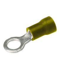 Zapata Terminal De Anillo Fabricada En Cobre Electrolitico Estañado Con Aislamiento De Vinil  Burndy