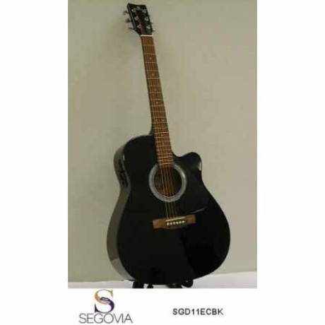 Guitarra Electroacustica SEGOVIA GUITARRA TEXANA E/ACUSTICA NEGRA C...