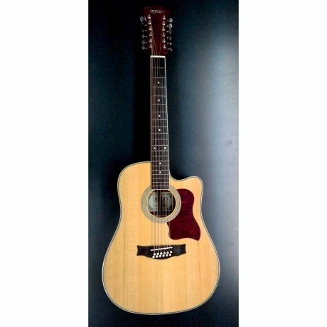 Guitarra Acústica CAMPERO Docerola de Caobilla con resaque 12 Cuerd...