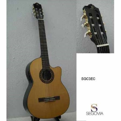 Guitarra Acústica SEGOVIA GUITARRA CLASICA E/ACUSTICA NATURAL C/ RE...