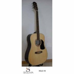 Guitarra Acústica SEGOVIA GUITARRA TEXANA NATURAL 6 CDAS METAL SGLD-18