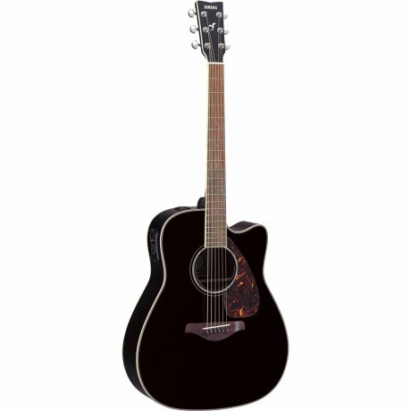 Guitarra Acústica YAMAHA Guitarra Folk EA tapa sólida, Negra GFGX73...